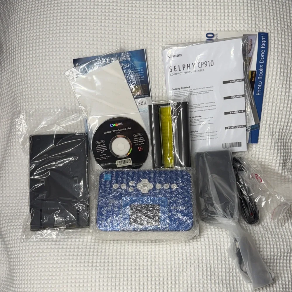 NIB - Canon Selphy CP910 Blue Wi-Fi Photo Printer